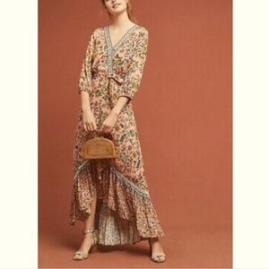 FARM Rio floral maxi wrap dress